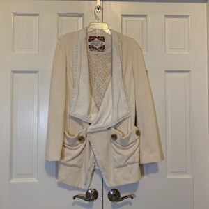 Free People Decorated Officer Jacket/Coat